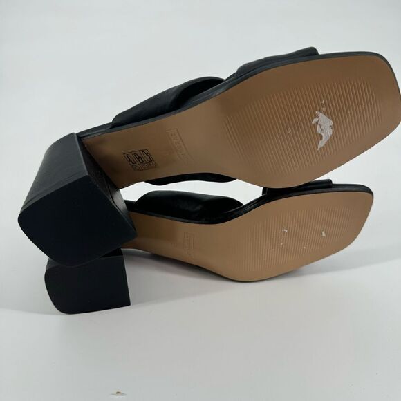 New Everlane The Day Twist Leather Heel in Black Size 9 - Picture 9 of 12